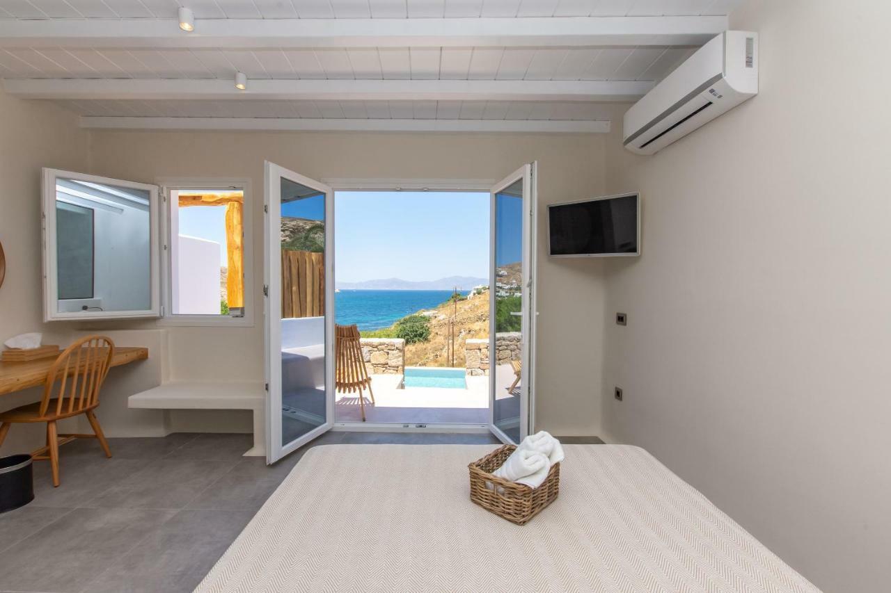 ホテル Aelia Mykonos オルノス エクステリア 写真