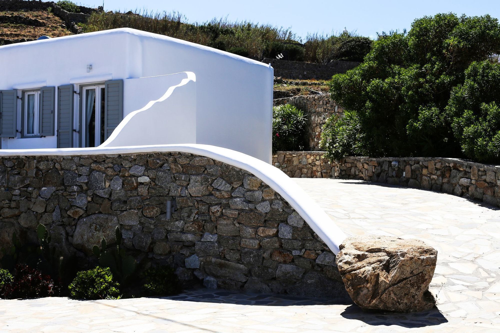 ホテル Aelia Mykonos オルノス エクステリア 写真