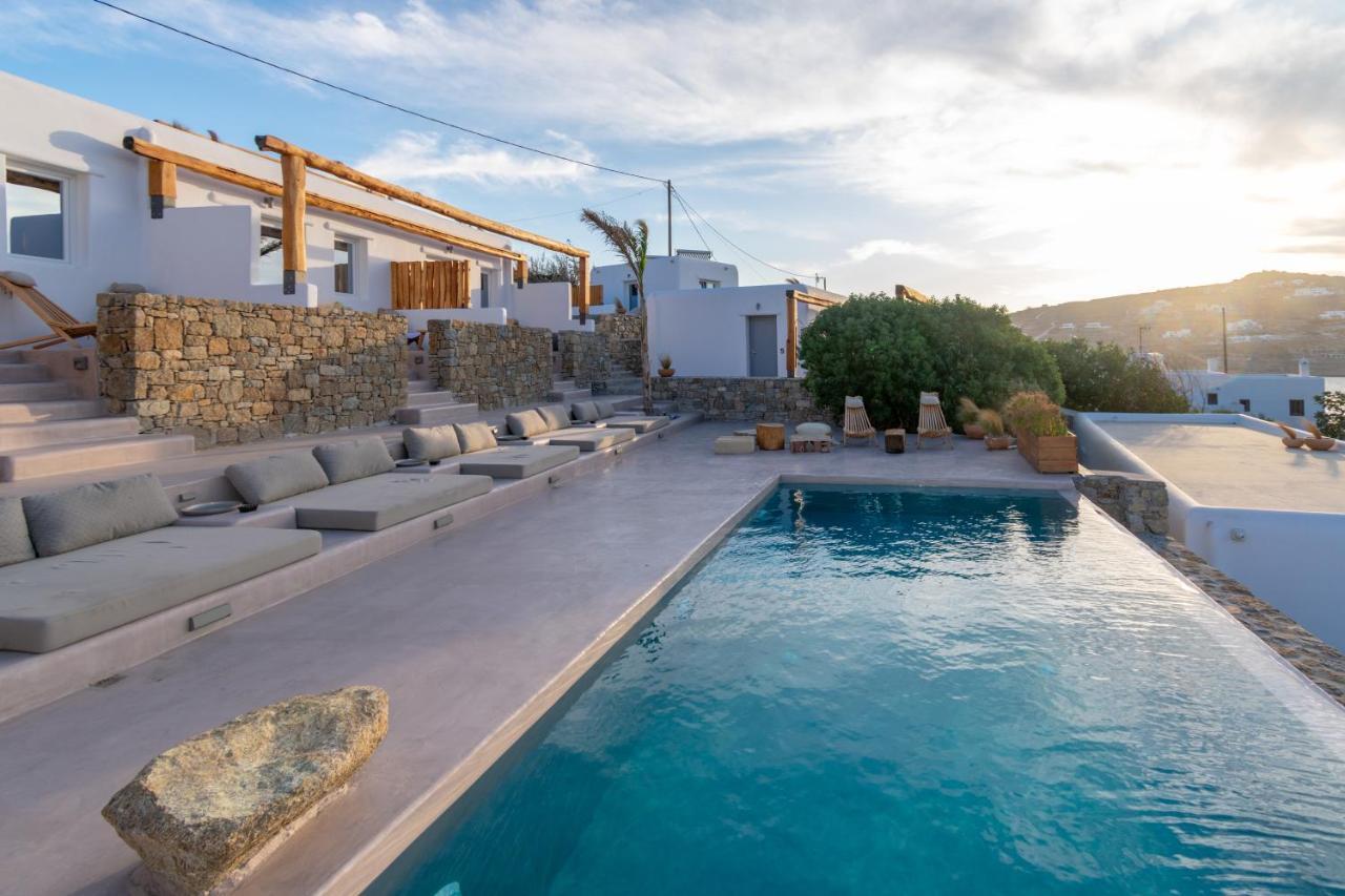 ホテル Aelia Mykonos オルノス エクステリア 写真